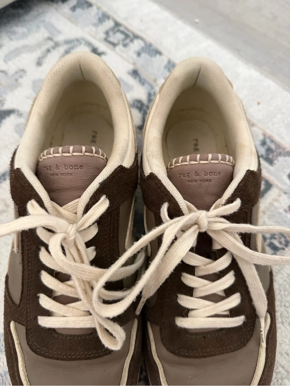 Rag & Bone Retro Tennis Sneakers in Mushroom
